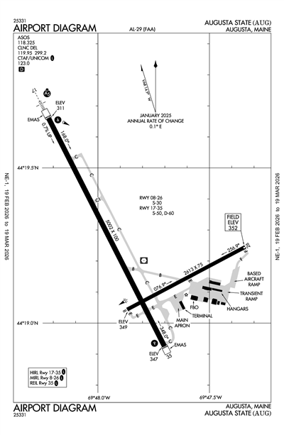 AUGUSTA STATE - Airport Diagram