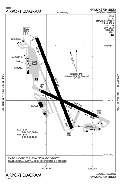 HAWKINS FLD - Airport Diagram