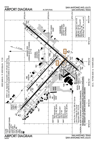 SAN ANTONIO INTL - Airport Diagram