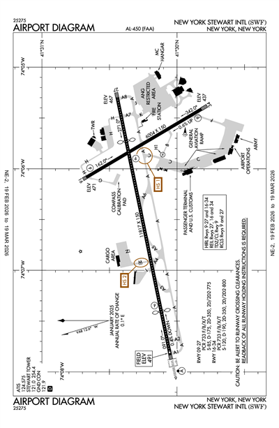 NEW YORK STEWART INTL - Airport Diagram