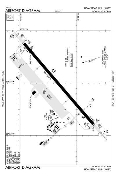 HOMESTEAD ARB - Airport Diagram