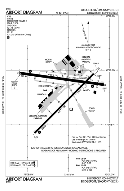 BRIDGEPORT/SIKORSKY - Airport Diagram