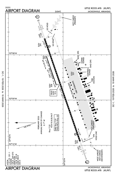 LITTLE ROCK AFB - Airport Diagram