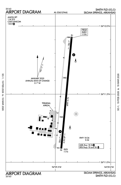 SMITH FLD - Airport Diagram