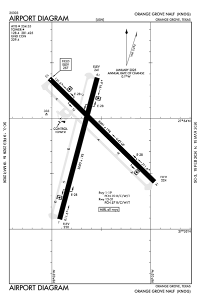 ORANGE GROVE NALF - Airport Diagram