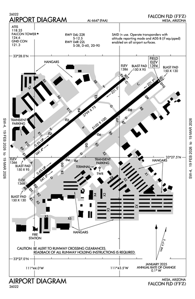 FALCON FLD - Airport Diagram