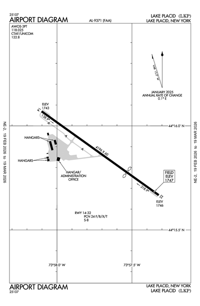 LAKE PLACID - Airport Diagram