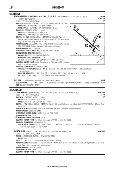 SOUTHWEST MINNESOTA RGNL MARSHALL/RYAN FLD - Airport Diagram