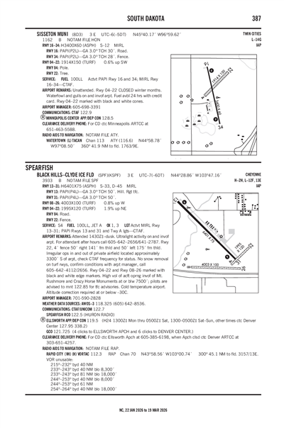 BLACK HILLS-CLYDE ICE FLD - Airport Diagram