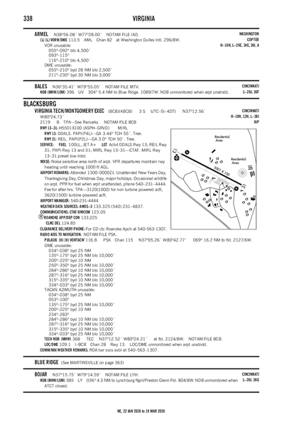 VIRGINIA TECH/MONTGOMERY EXEC - Airport Diagram