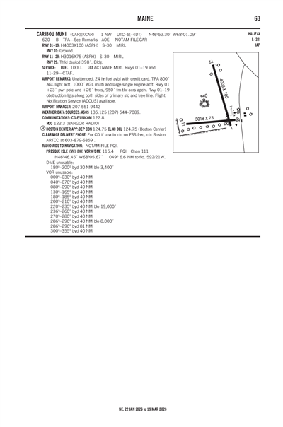 CARIBOU MUNI - Airport Diagram