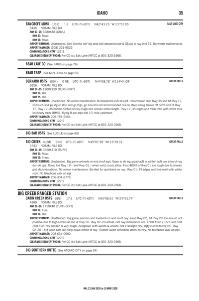BERNARD USFS - Airport Diagram