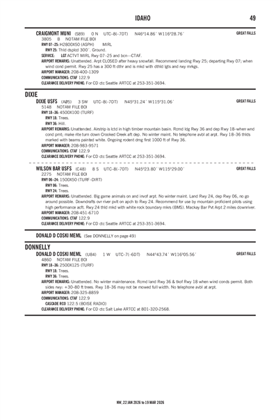 WILSON BAR USFS - Airport Diagram