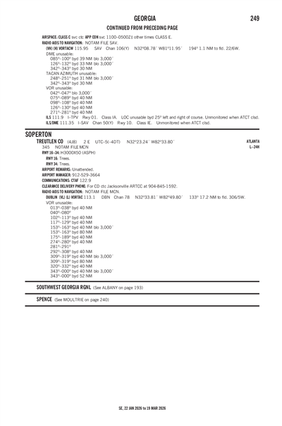 TREUTLEN COUNTY - Airport Diagram