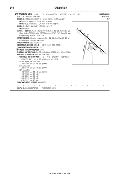 NEW COALINGA MUNI - Airport Diagram