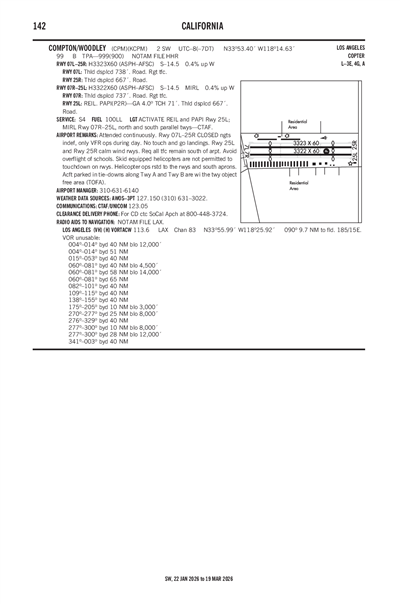 COMPTON/WOODLEY - Airport Diagram