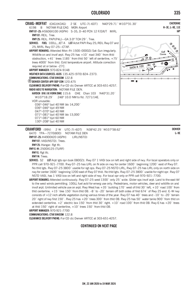 CRAIG-MOFFAT - Airport Diagram