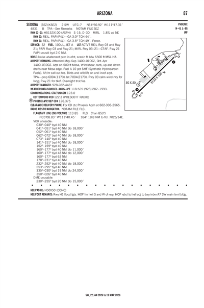 SEDONA - Airport Diagram